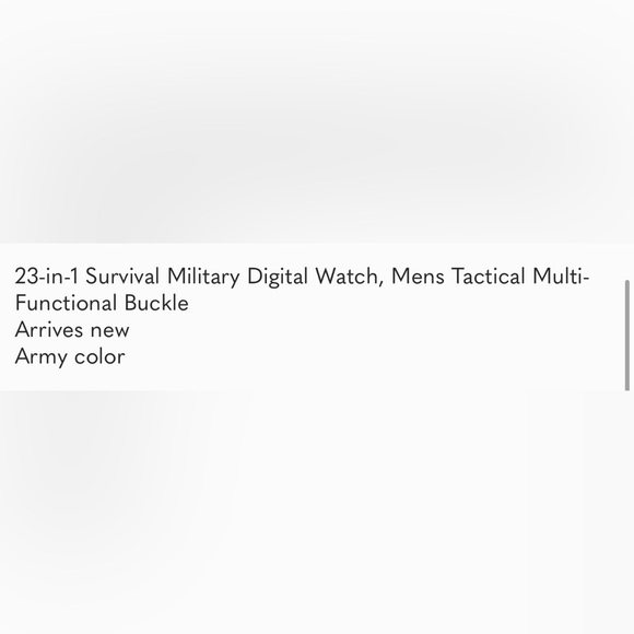 23-in-1 Survival Military Digital Watch, Mens Tactical Multi-Functional *NEW* - Picture 8 of 8